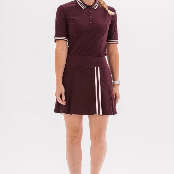 Foray Golf Pants - Foray Golf Women’s Core Pleated Golf Tennis Skort Maroon Varsity